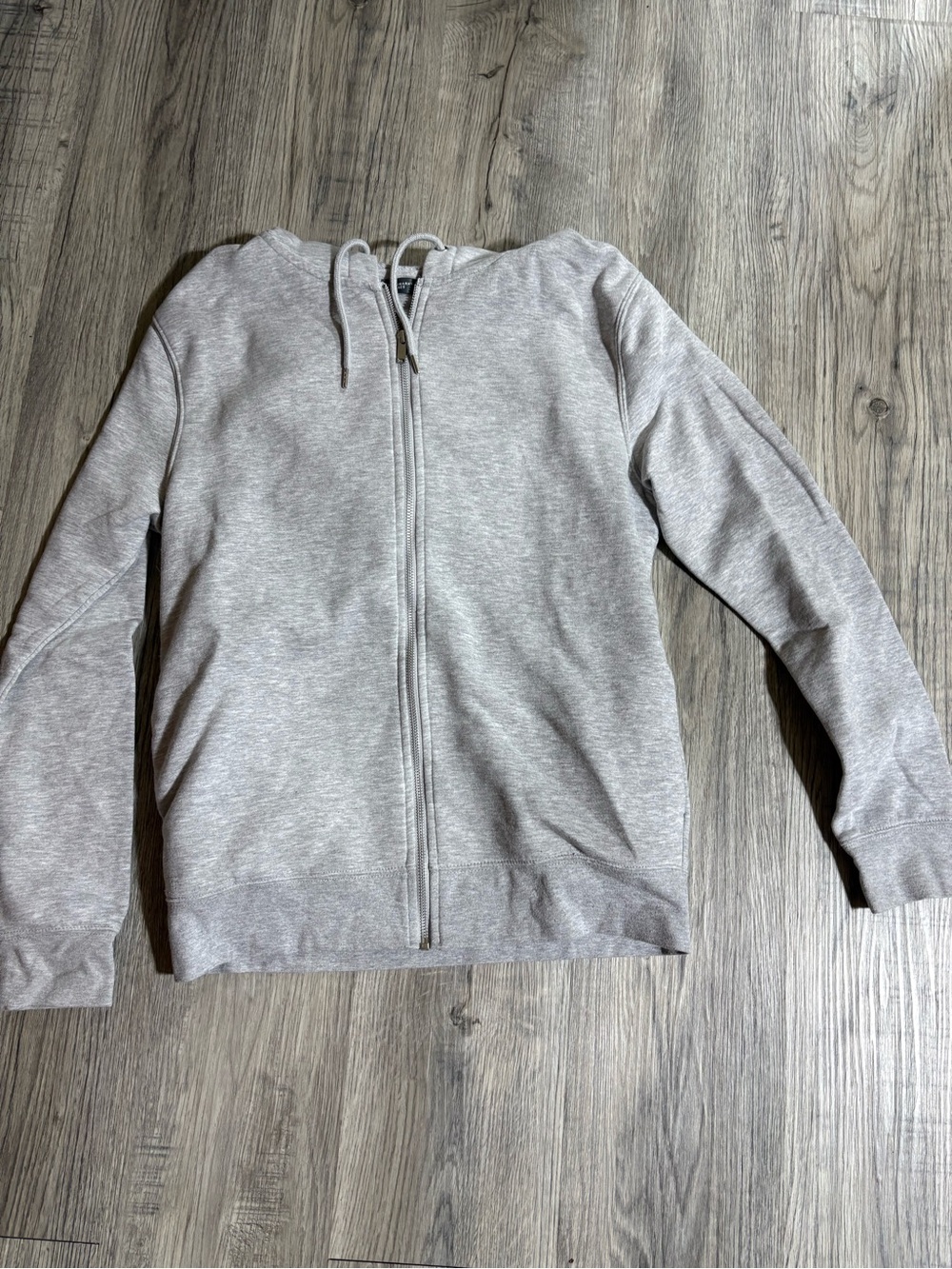 Light Gray Zip-Up Hoodie - Picture 1 of 2